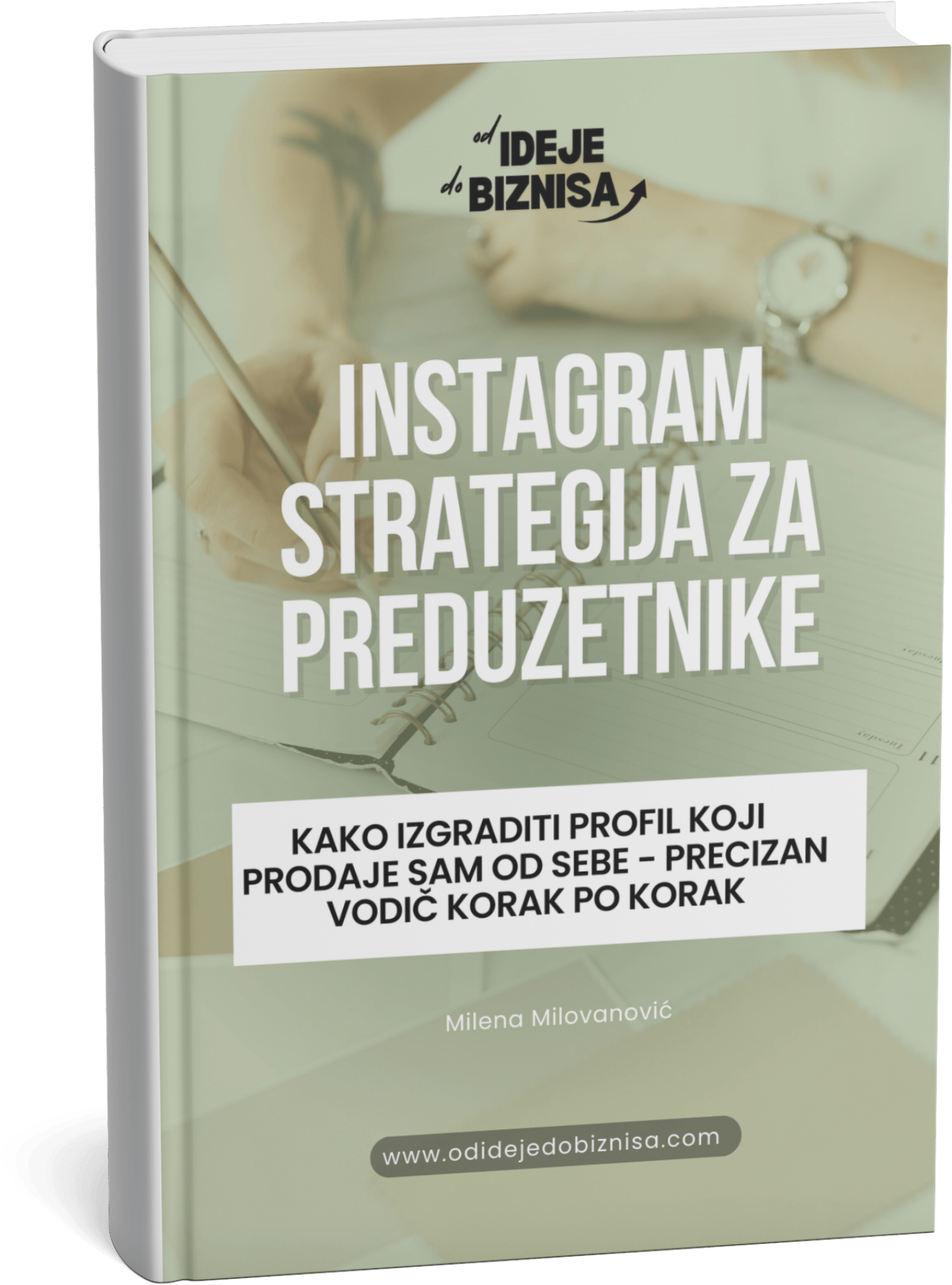 Naslovna strana vodiča Instagram strategija za preduzetnike